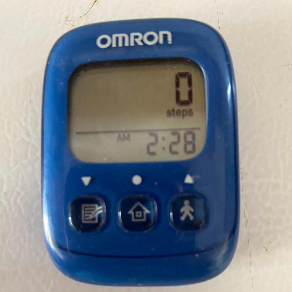 Blue Digital Pedometer